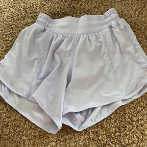 Blue linen Lululemon shorts